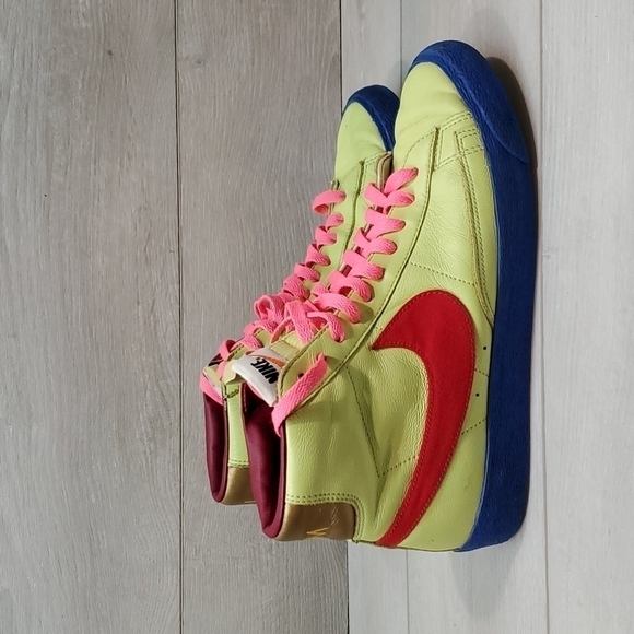 Nike Blazer Mens Mid Multicolor Hi Top Leather ID CW4649-993 Sneakers shoes sz 9 - Picture 3 of 12